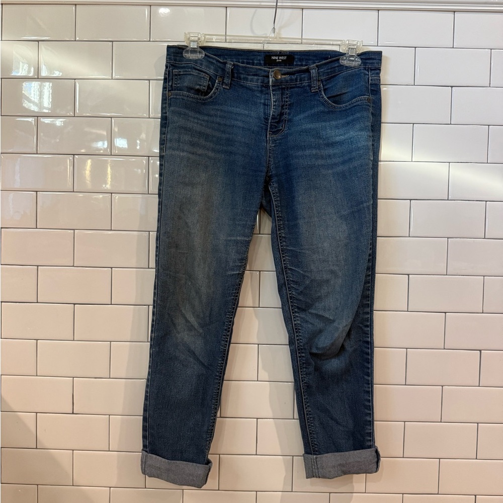Nine West Dark Blue Boyfriend Jeans